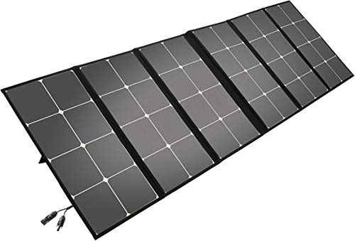 Litionite Arun 160W Panel solar plegable y portátil con soporte inclinado - Ampliable para sistemas...