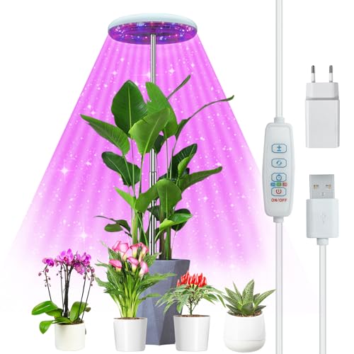 Lámpara de Planta, EWEIMA 72 LEDs Lámpara de Cultivo de Espectro Completo Rango de luz de 360°,...