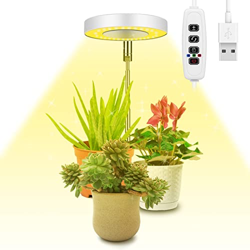 Ainiv Lámpara de Plantas, 48 LED Luz de Crecimiento de Espectro Completo, 180° Grow Light con...