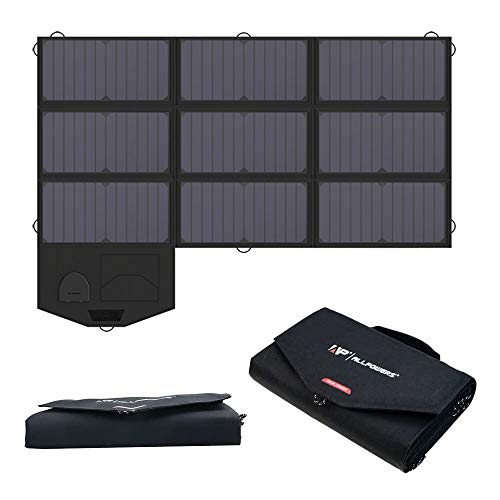 ALLPOWERS Panel solar plegable de 60 W con salida de 18 V CC para generador portátil, computadoras...
