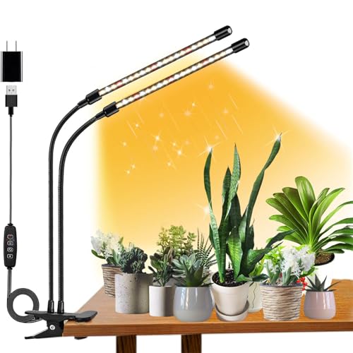 FRGROW Lámpara de Plantas, Luz de Crecimiento de Espectro Completo, 3 Modos de Iluminación...
